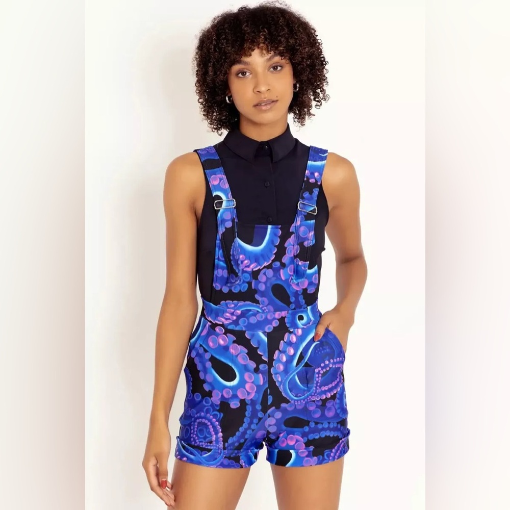 BlackMilk Tentacle Short Overalls